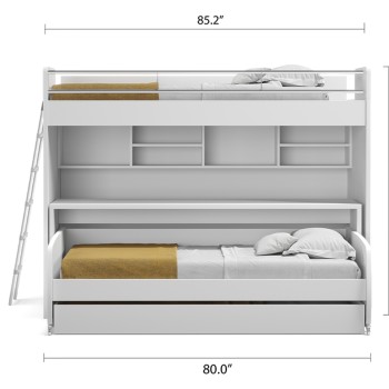 NEW Bel Mondo Twin Over Twin/Twin XL Bunk Bed Set