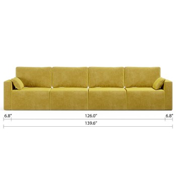 Royal Vertical Queen 4 Seat Sofa